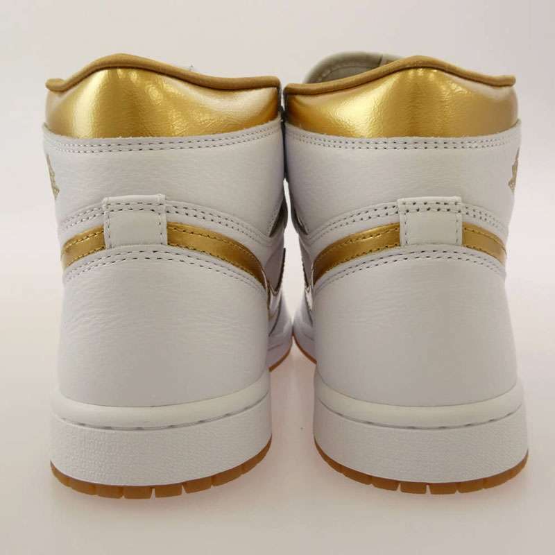 ナイキ ジョーダン FD2596-107 Women's Air Jordan 1 Retro High OG White and Gold AJ1 エアジョーダン ハイ ウィメンズ スニーカー 買取実績 画像