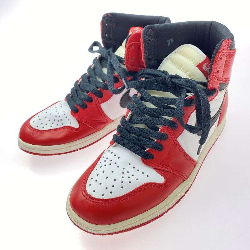 ナイキ ジョーダン 130207 101 AIR JORDAN 1 HIGH CHICAGO 1994年復刻 エアジョーダン1 ヴィンテージ レトロ ハイ シカゴ スニーカー 買取実績 画像