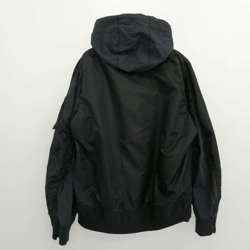 ナイキ 21AW CZ4678-010 × サカイ レイヤード MA-1 ボンバー ジャケット ブルゾン 買取実績 画像
