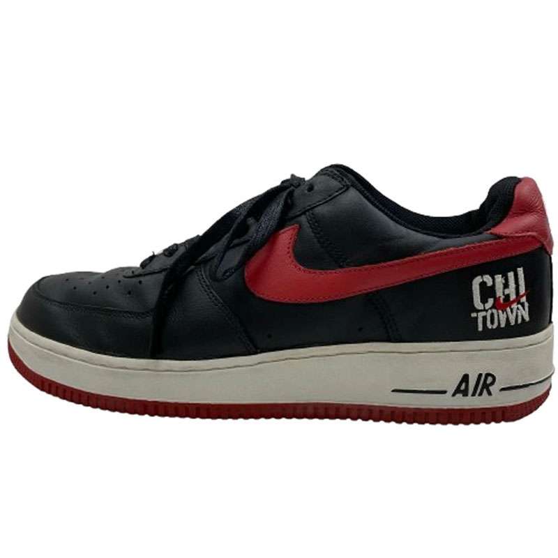 ナイキ 306353 061 AIR FORCE 1 LOW CHI TOWN BLACK VARSITY RED WHITE シカゴ タウン エアフォース1 ローカット スニーカー 買取実績 画像