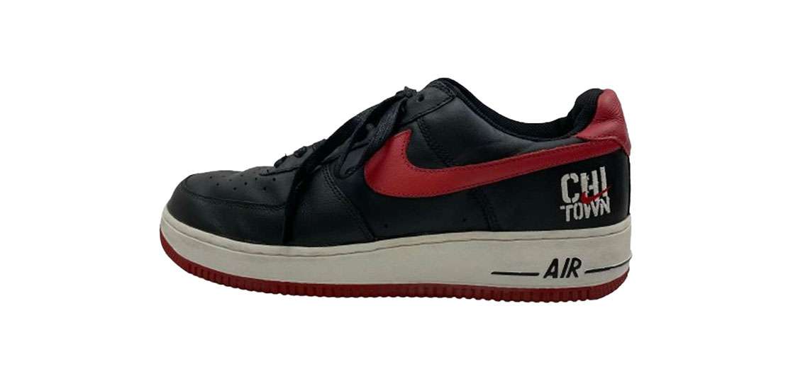 ナイキ 306353 061 AIR FORCE 1 LOW CHI TOWN BLACK VARSITY RED