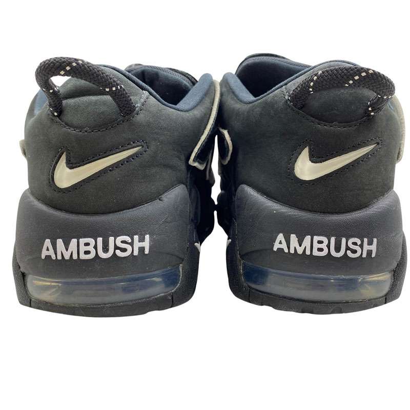 ナイキ FB1299-001 ×AMBUSH アンブッシュ 2023 Air More Uptempo Low Black and White エアモアアップテンポ ローカット スニーカー 買取実績 画像