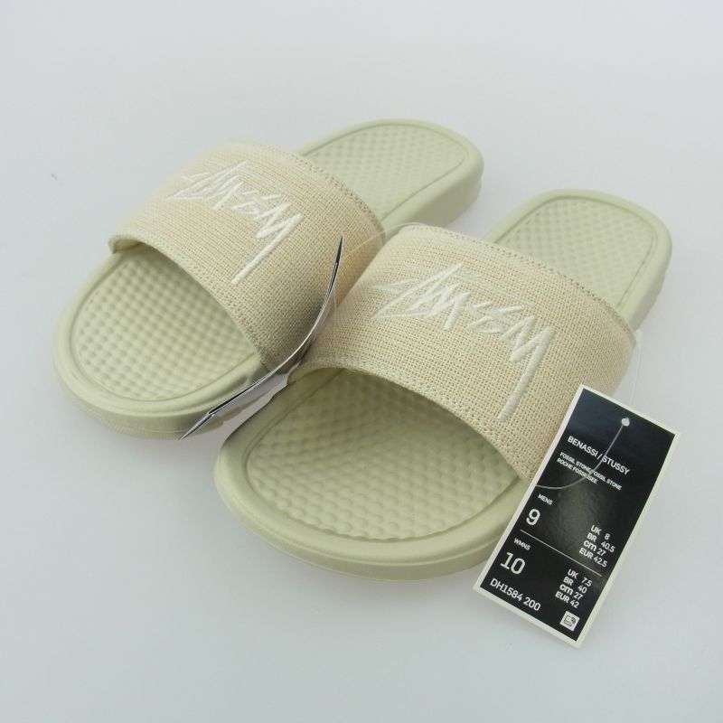ナイキ DH1584-200 × STUSSY ステューシー BENASSI SLIDE STONE ベナッシ スライドストーン サンダル 買取実績 画像