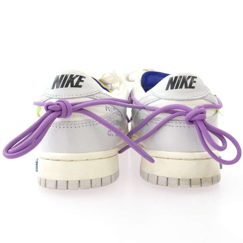 ナイキ DM1602-107 ×OFF WHITE DUNK LOW SAIL NEUTRAL GRAY オフホワイト ダンク ニュートラル グレー ローカット スニーカー 買取実績 画像