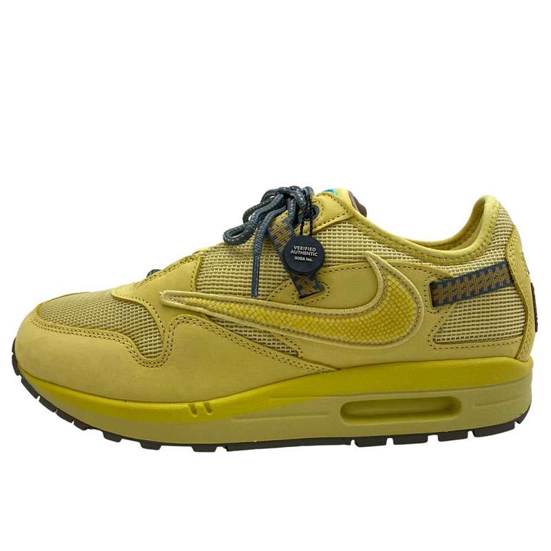 ナイキ DO9392-700 × Travis Scott Air Max 1 CACT.US Gold トラヴィススコット エアマックス1 カクタス ゴールド スニーカー 買取実績 画像