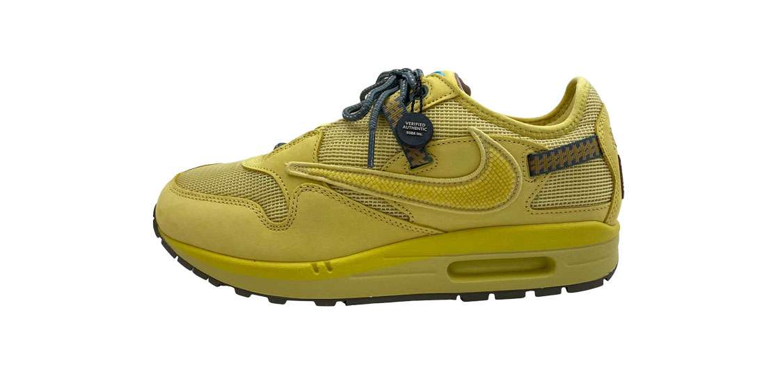 ナイキ DO9392-700 × Travis Scott Air Max 1 CACT.US Gold 買取実績
