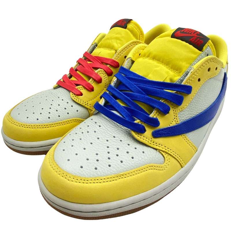 ナイキ ジョーダン DZ4137-700 × Travis Scott トラヴィススコット Women's Air Jordan 1 Retro Low OG Canary AJ1 エアジョーダン ロー カナリー スニーカー 買取実績 画像