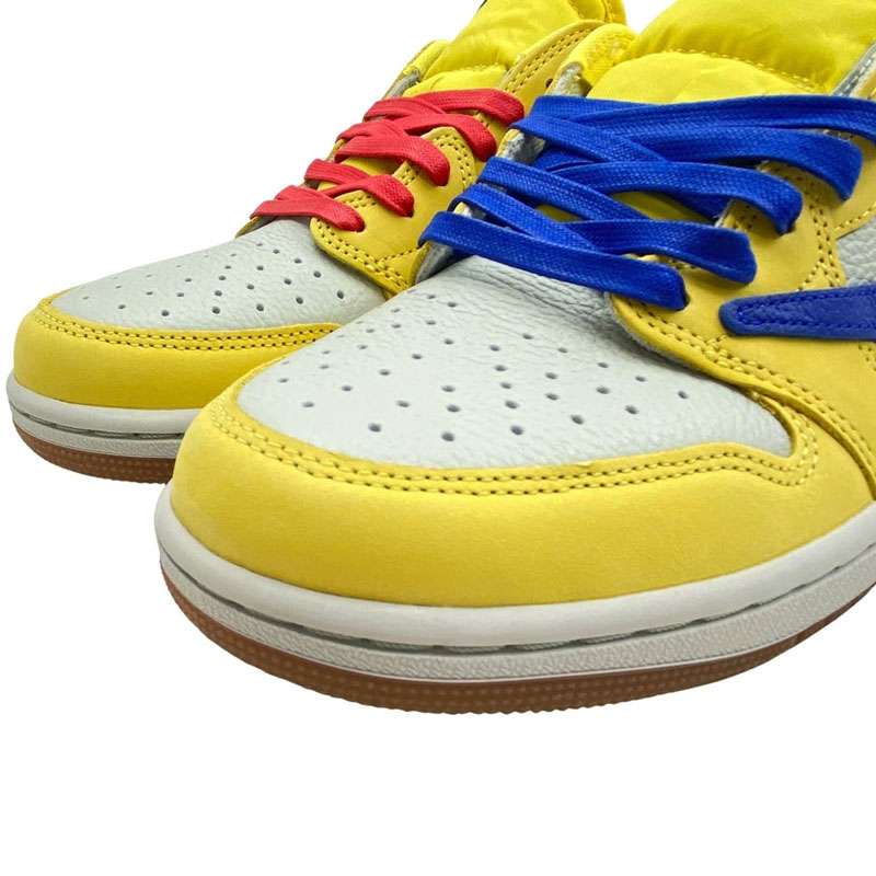 ナイキ ジョーダン DZ4137-700 × Travis Scott トラヴィススコット Women's Air Jordan 1 Retro Low OG Canary AJ1 エアジョーダン ロー カナリー スニーカー 買取実績 画像