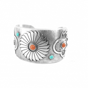 ノーバートペシュラカイ サンゴ ターコイズ シルバー バングル 買取実績