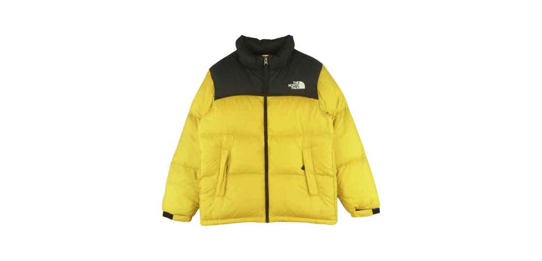 ノースフェイス キッズ ダウン ヌプシ イエロー ブラック 120センチ THE NORTH FACE ノースフェイス NDJ91863 Nuptse Jacket ヌプシ