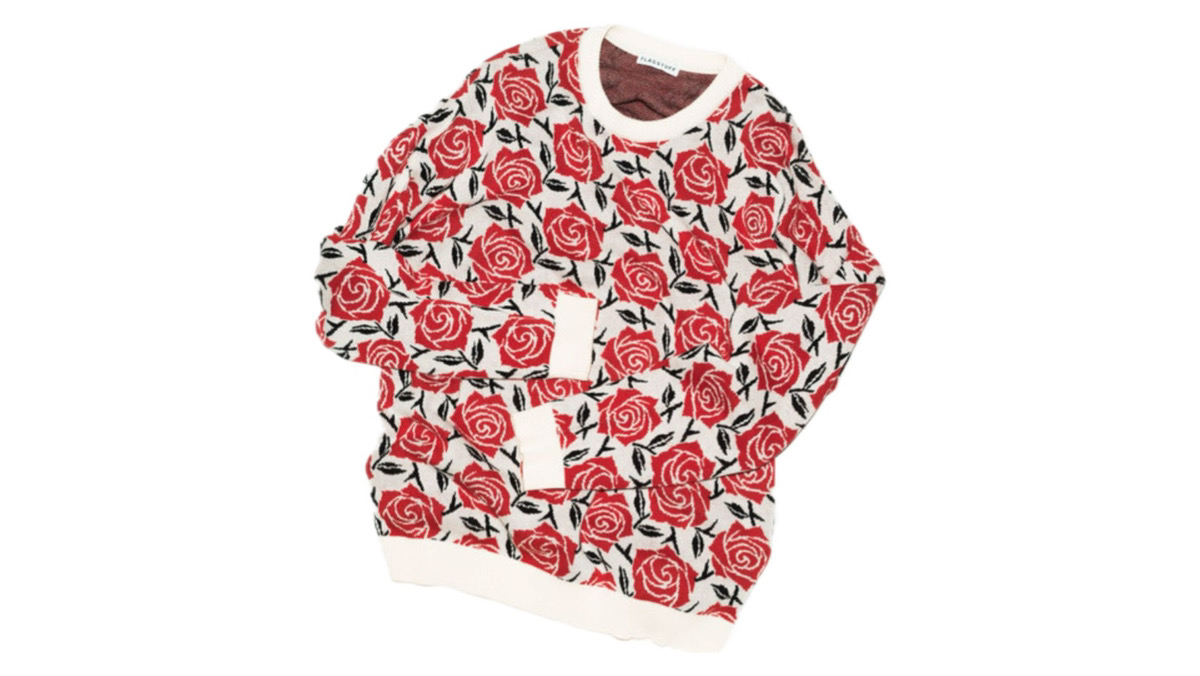 F-LAGSTUF-F x O Iron ROSE SWEATER 画像