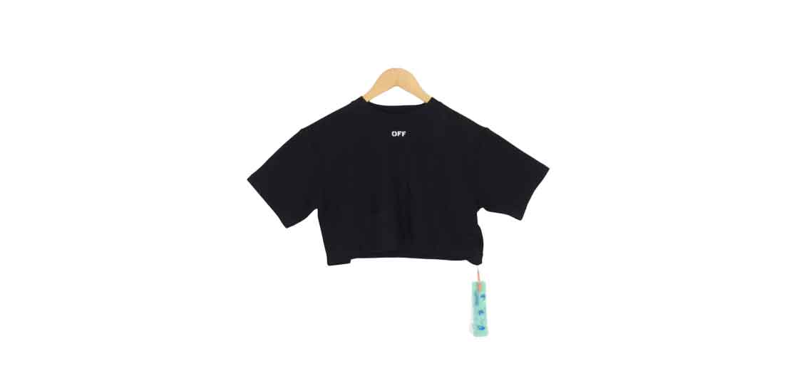 オフホワイト RIB CROPPED CASUAL TEE 買取実績