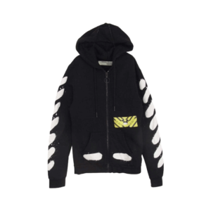 オフホワイト ジップ プリント パーカー ブラック 買取実績