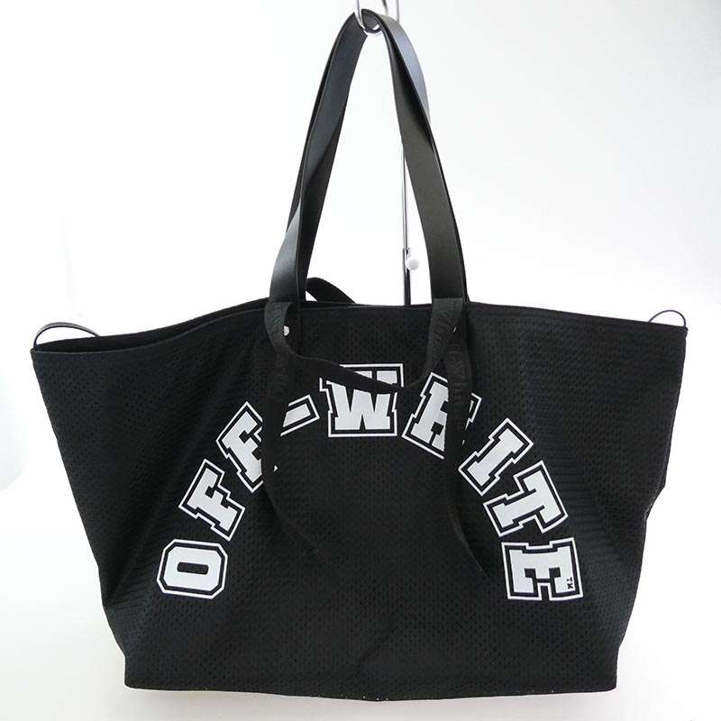 オフホワイト DAY OFF BASEBALL ベースボール メッシュ ハンドルレザー トート バッグ 買取実績 画像
