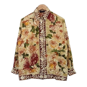 グッチ オールドグッチ 花柄 シルク シャツ 買取実績