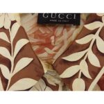 グッチ オールドグッチ 花柄 シルク シャツ 買取実績 画像