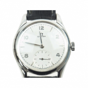 オメガ 2503-2 スモールセコンド 手巻き 社外ベルト ダークグレー シルバー 買取実績