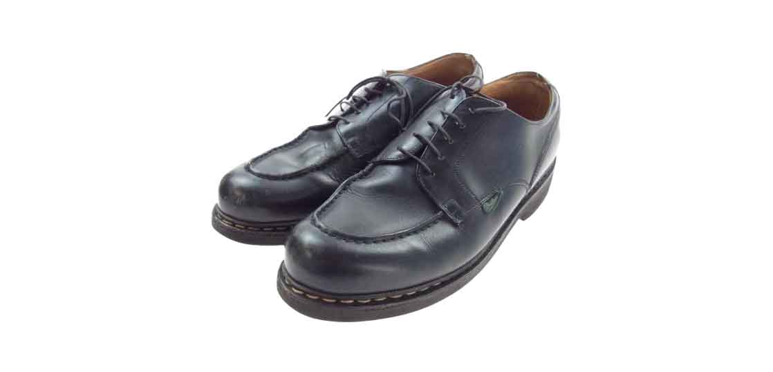 パラブーツ 710709 シャンボード オイルカーフ Uチップ レザー シューズ ブラック 買取実績