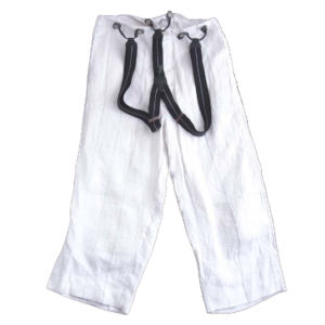 ポールハーデン サスペンダー付きストライプリネンパンツ買取実績