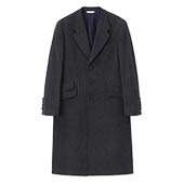 ポールスミス カシミヤ混 メルトン シングル チェスターコート 画像