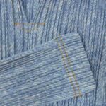プリーツプリーズ イッセイミヤケ プリーツ加工 デニム転写プリント プルオーバー ブラウス 買取実績 画像