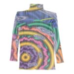 プリーツプリーズ PP54-JK204 プリーツ加工 Tadanori Yokoo Graphic 横尾忠則 転写 プリント 総柄 ボトルネック カットソー 買取実績 画像