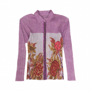 プリーツプリーズ PP84-JK583 PEONY BOTANICAL FLOWER SHIRT 牡丹 日本画 転写プリント 買取実績