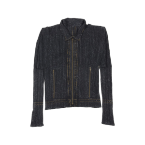 プリーツプリーズ PP94-JD643 プリーツ加工 デニム プリント 転写 ジップ ジャケット  買取実績