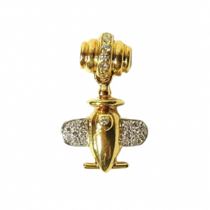 ポンテヴェキオ K18 飛行機 パヴェダイヤ ネックレス チャーム買取実績