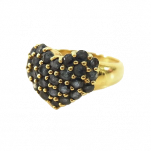 ポンテヴェキオ 金 × サファイア ハート レディース リング ゴールド系買取実績