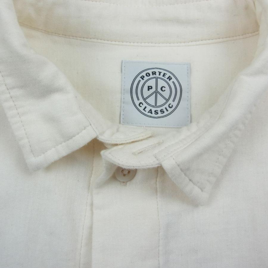 ポータークラシック 金沢店限定 刺繍 ダブルガーゼ ロングシャツ オフホワイト 買取実績 画像