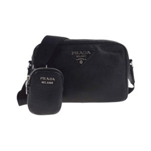 プラダ 1BH182 VITTELO DAINO SOFT ミニポーチ付 レザー ショルダー バッグ 三角ロゴ 買取実績