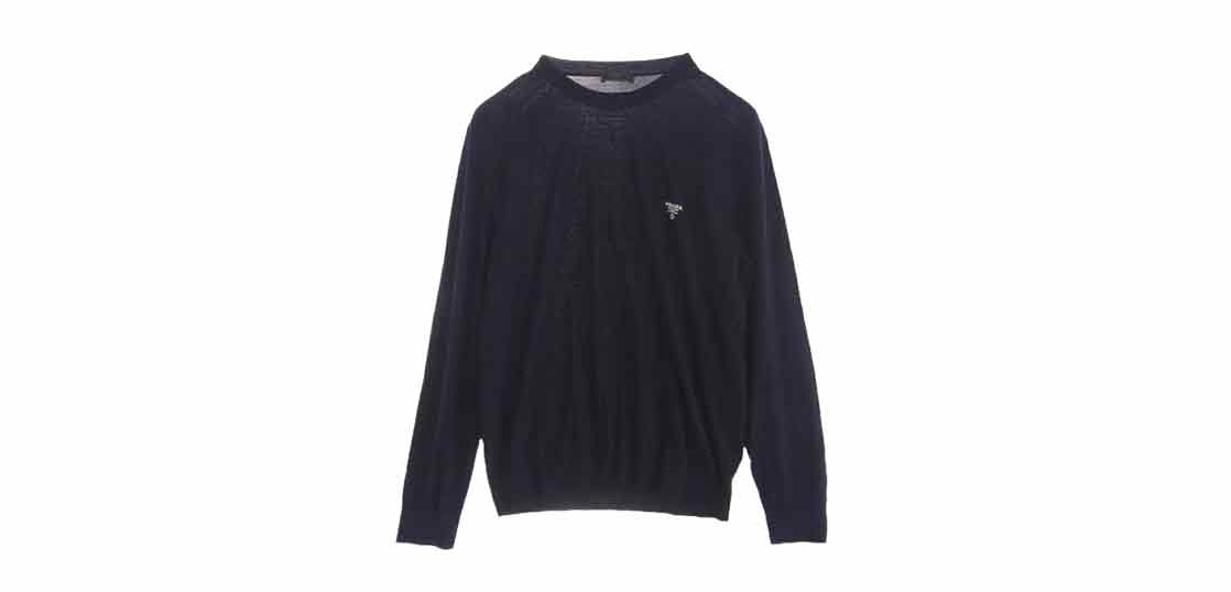 プラダ 23AW ロゴ刺繍 ニット セーター 買取実績