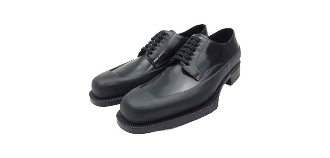 プラダ 2EG413 ブラッシュド レザー ダービー シューズ 買取実績