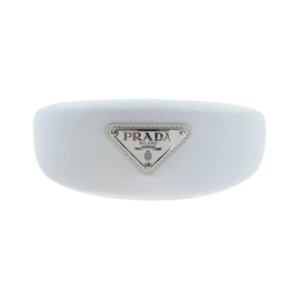 プラダ Re-Nylon トライアングルロゴプレート カチューシャ ヘッドバンド ホワイト 買取実績