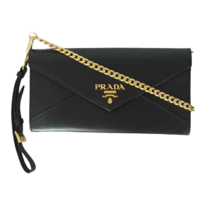 プラダ 1DH057 SAFFIANO METAL レザー チェーン ウォレット 買取実績