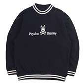 サイコバニー ビッグロゴ ラインリブ ハイネック スウェットシャツ 画像