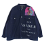 ラフシモンズ 181-723 18SS New Oeder Oversized Printed Denim Jacket ニューオーダー オーバーサイズ デニム ジャケット  画像