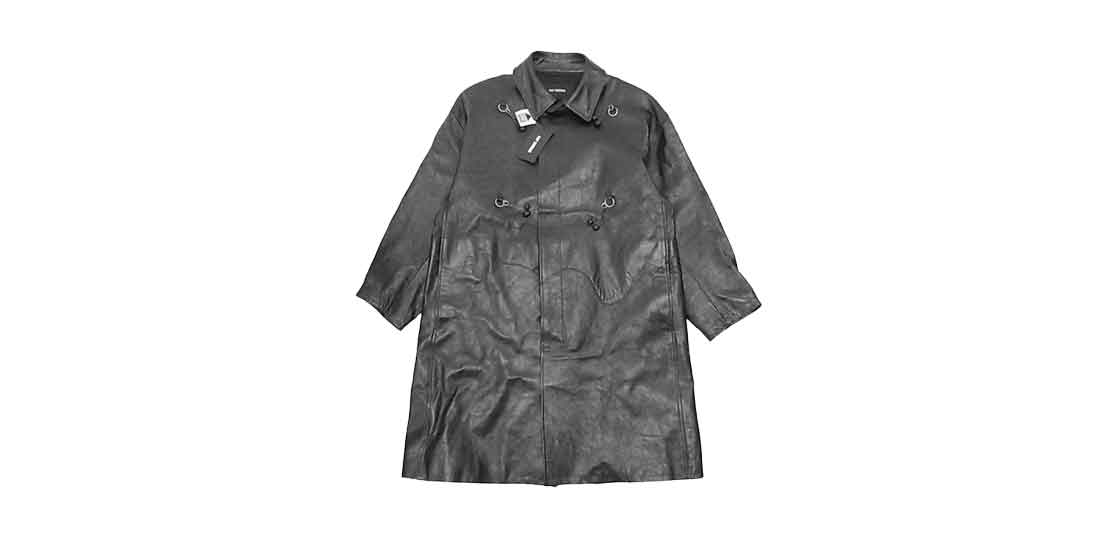 ラフシモンズ 19AW LEATHER COAT WITH RINGS 192-625-40010 買取実績