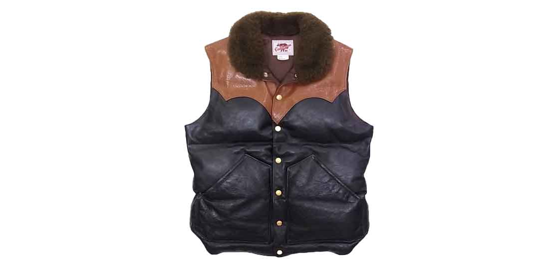 レインボーカントリー  オールレザー ダウンベスト 買取実績