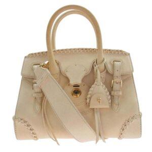 ラルフローレン 563038 リッキー 2WAY レザー ショルダー トートバッグ ベージュ系 買取実績
