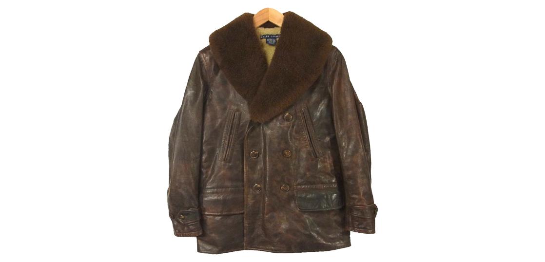 ラルフローレン 30’s Style USED加工 レザー ボア カーコート 買取実績　