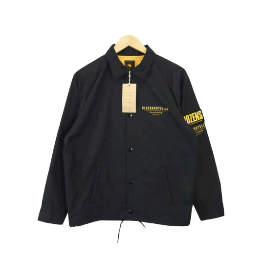 RATS 21SS BLACK & YELLOW COACH JACKET-