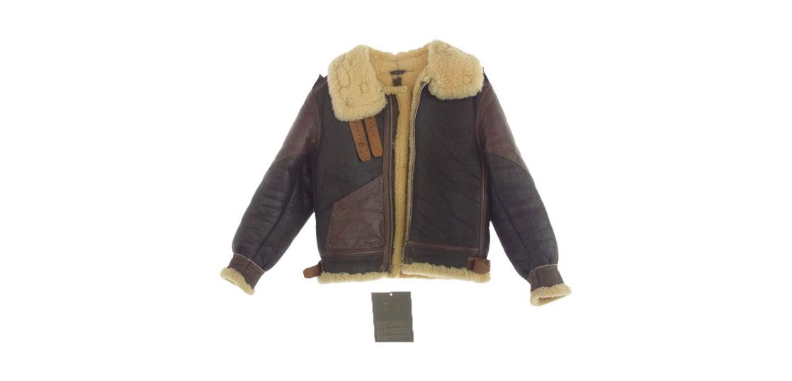 リアルマッコイズ TYPE B-3 ムートン レザー フライト ボア ジャケット