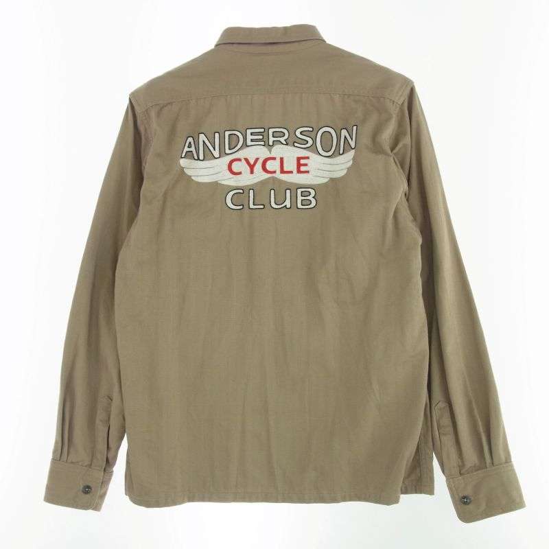 リアルマッコイズ BS16101 BUCO ブコ ANDERSON C.C. クラブシャツ ヘリンボーンツイル ワッペン付 長袖 シャツ 買取実績 画像