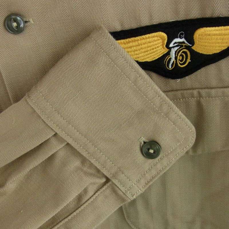 リアルマッコイズ BS16101 BUCO ブコ ANDERSON C.C. クラブシャツ ヘリンボーンツイル ワッペン付 長袖 シャツ 買取実績 画像