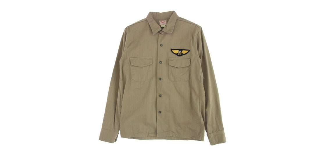 リアルマッコイズ BS16101 BUCO ブコ ANDERSON C.C. クラブシャツ ヘリンボーンツイル ワッペン付 長袖 シャツ 買取実績