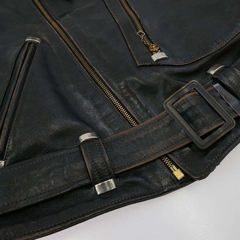 リアルマッコイズ BUCO J-82 PADDED JACKET 茶芯 ホースハイド パデッド ダブル ライダース ジャケット 買取実績 画像