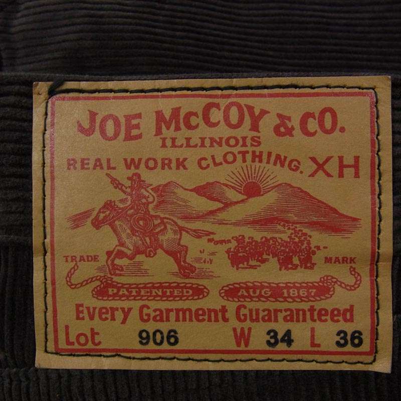 リアルマッコイズ MP22107 CORDUROY TROUSERS Lot. 906 コーデュロイ トラウザーズ パンツ 買取実績 画像