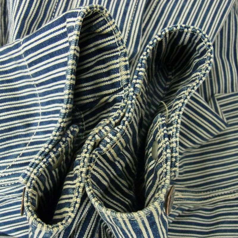 リアルマッコイズ UNION MADE ヒッコリーストライプ カバーオール ジャケット 買取実績 画像